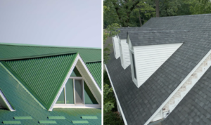 standing seam metal roof vs GAF cool shingles